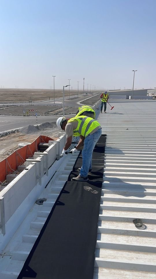 Detail photo from the DCV data centre waterproofing works