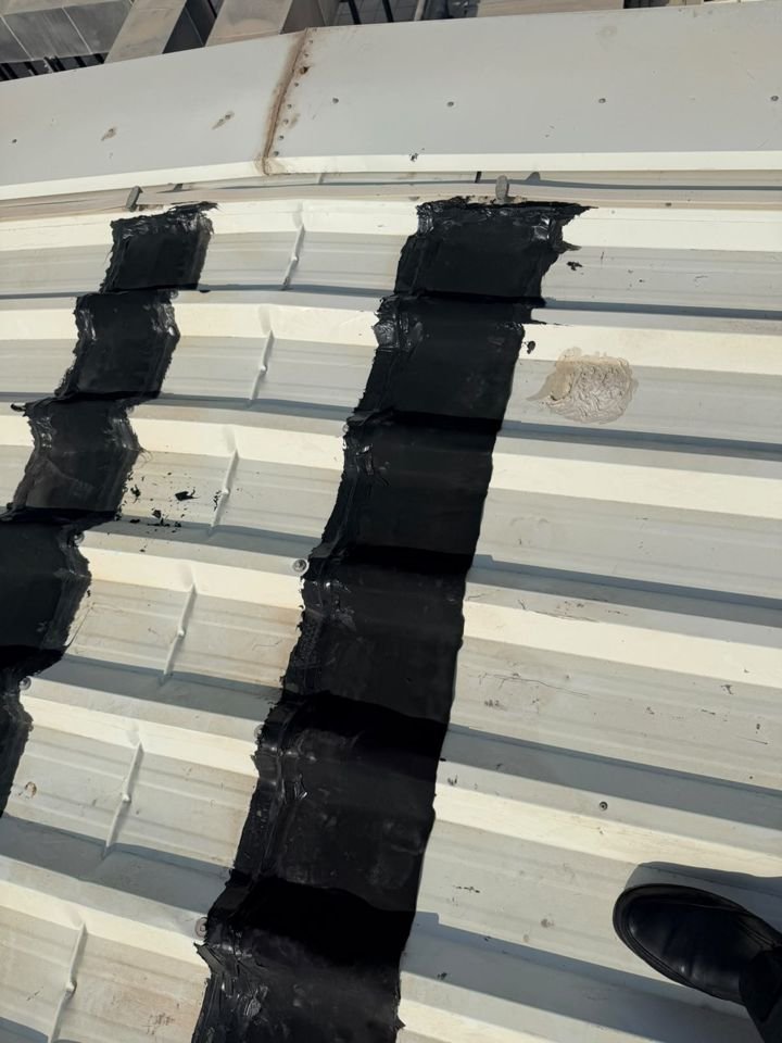 Detail photo from the Reem Mall waterproofing works